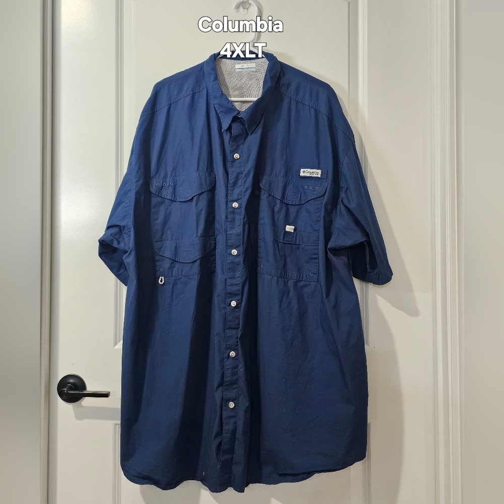 4XLT | Columbia PFG | mens button down shirt